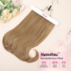 image:imageREECHO Clip in Hair Extensions  4PCS Lace Weft 14 Short Wavy Invisible Clip Ins Natural Soft Hairpieces for Women Golden Blonde With Highlights