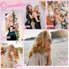 image:imageREECHO Clip in Hair Extensions  4PCS Lace Weft 14 Short Wavy Invisible Clip Ins Natural Soft Hairpieces for Women Golden Blonde With Highlights