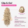 image:imageREECHO Ponytail Extension 24 Claw Clip in Ponytail Extensions Long Curly Wavy Jaw Clip on Pony Tails Hairpiece for Women Honey Blonde with HighlightsHoney Blonde with Highlights