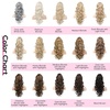 image:imageREECHO Ponytail Extension 24 Claw Clip in Ponytail Extensions Long Curly Wavy Jaw Clip on Pony Tails Hairpiece for Women Honey Blonde with HighlightsHoney Blonde with Highlights