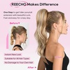 image:imageREECHO Ponytail Extension Drawstring Ponytail Extension Long Wavy Layered Pony Tails Hair Extensions 22inch Natural Fake Ponytail Clip in Synthetic Hairpiece for Women Golden Blonde and Beach Blonde