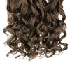 image:imageREECHO 24 1Pack 34 Full Head Curly Wave Clips in on Synthetic Hair Extensions HE008 Hairpieces for Women 5 Clips per PieceNatural BlackAsh Light Brown