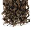 image:imageREECHO 24 1Pack 34 Full Head Curly Wave Clips in on Synthetic Hair Extensions HE008 Hairpieces for Women 5 Clips per PieceNatural BlackAsh Light Brown