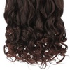 image:imageREECHO 24 1Pack 34 Full Head Curly Wave Clips in on Synthetic Hair Extensions HE008 Hairpieces for Women 5 Clips per PieceNatural BlackDark Brown