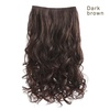 image:imageREECHO 24 1Pack 34 Full Head Curly Wave Clips in on Synthetic Hair Extensions HE008 Hairpieces for Women 5 Clips per PieceNatural BlackDark Brown