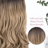 image:imageREECHO 24 1Pack 34 Full Head Curly Wave Clips in on Synthetic Hair Extensions HE008 Hairpieces for Women 5 Clips per PieceNatural BlackDark Brown to Ash Blonde