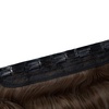 image:imageREECHO 24 1Pack 34 Full Head Curly Wave Clips in on Synthetic Hair Extensions HE008 Hairpieces for Women 5 Clips per PieceNatural BlackDark Brown with Copper Highlights