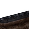 image:imageREECHO 24 1Pack 34 Full Head Curly Wave Clips in on Synthetic Hair Extensions HE008 Hairpieces for Women 5 Clips per PieceNatural BlackDark Brown with Copper Highlights