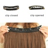 image:imageREECHO 24 1Pack 34 Full Head Curly Wave Clips in on Synthetic Hair Extensions HE008 Hairpieces for Women 5 Clips per PieceNatural BlackLight Blonde