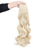 image:imageREECHO 24 1Pack 34 Full Head Curly Wave Clips in on Synthetic Hair Extensions HE008 Hairpieces for Women 5 Clips per PieceNatural BlackLight Blonde
