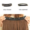 image:imageREECHO 24 1Pack 34 Full Head Curly Wave Clips in on Synthetic Hair Extensions HE008 Hairpieces for Women 5 Clips per PieceNatural BlackLight Blonde