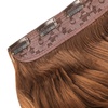 image:imageREECHO 24 1Pack 34 Full Head Curly Wave Clips in on Synthetic Hair Extensions HE008 Hairpieces for Women 5 Clips per PieceNatural BlackLinen