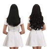 image:imageREECHO 24 1Pack 34 Full Head Curly Wave Clips in on Synthetic Hair Extensions HE008 Hairpieces for Women 5 Clips per PieceNatural BlackMedium Blonde with Blonde Highlights