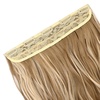 image:imageREECHO 24 1Pack 34 Full Head Curly Wave Clips in on Synthetic Hair Extensions HE008 Hairpieces for Women 5 Clips per PieceNatural BlackMedium Blonde with Blonde Highlights