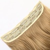 image:imageREECHO 24 1Pack 34 Full Head Curly Wave Clips in on Synthetic Hair Extensions HE008 Hairpieces for Women 5 Clips per PieceNatural BlackMedium Blonde with Highlights
