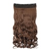 image:imageREECHO 24 1Pack 34 Full Head Curly Wave Clips in on Synthetic Hair Extensions HE008 Hairpieces for Women 5 Clips per PieceNatural BlackMedium Warm Brown