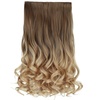 image:imageREECHO 24 1Pack 34 Full Head Curly Wave Clips in on Synthetic Hair Extensions HE008 Hairpieces for Women 5 Clips per PieceNatural BlackOmbre Light Brown to Dirty Blonde