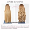 image:imageREECHO 28 Straight Long 4 PCS Set Thick Clip in on Hair Extensions Dark Ash BlondeChocolate Brown with Blonde Highlights  Straight