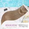 image:imageREECHO 28 Straight Long 4 PCS Set Thick Clip in on Hair Extensions Dark Ash BlondeDark Blonde