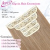 image:imageREECHO 28 Straight Long 4 PCS Set Thick Clip in on Hair Extensions Dark Ash BlondeDark Blonde