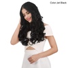 image:imageREECHO 28 Straight Long 4 PCS Set Thick Clip in on Hair Extensions Dark Ash BlondeDark Brown  Curly