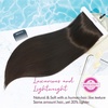 image:imageREECHO 28 Straight Long 4 PCS Set Thick Clip in on Hair Extensions Dark Ash BlondeDark Brown