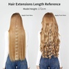 image:imageREECHO 28 Straight Long 4 PCS Set Thick Clip in on Hair Extensions Dark Ash BlondeDark Brown