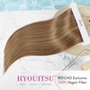 image:imageREECHO 28 Straight Long 4 PCS Set Thick Clip in on Hair Extensions Dark Ash BlondeLight Brown with Highlights