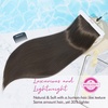 image:imageREECHO 28 Straight Long 4 PCS Set Thick Clip in on Hair Extensions Dark Ash BlondeMedium Ash Brown  Straight