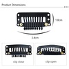 image:imageREECHO 28 Straight Long 4 PCS Set Thick Clip in on Hair Extensions Dark Ash BlondeNatural Black  Curly