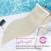 image:imageREECHO 28 Straight Long 4 PCS Set Thick Clip in on Hair Extensions Dark Ash BlondePlatinum Blonde