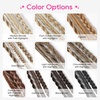 image:imageREECHO 6PCS Clip in Braid Hair Extensions for Women 14 Inch Clip in Braids Synthetic Braided Hairpieces for Daily Costume Party Medium Blonde with Pale HighlightsCopper