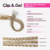 image:imageREECHO 6PCS Clip in Braid Hair Extensions for Women 14 Inch Clip in Braids Synthetic Braided Hairpieces for Daily Costume Party Medium Blonde with Pale HighlightsDark Golden Blonde with Highlights