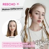 image:imageREECHO 6PCS Clip in Braid Hair Extensions for Women 14 Inch Clip in Braids Synthetic Braided Hairpieces for Daily Costume Party Medium Blonde with Pale HighlightsDark Blonde
