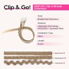 image:imageREECHO 6PCS Clip in Braid Hair Extensions for Women 14 Inch Clip in Braids Synthetic Braided Hairpieces for Daily Costume Party Medium Blonde with Pale HighlightsCool Ash Blonde