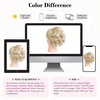 image:imageREECHO 9 Short Ponytail Extension Classic Loose Curly Wavy Claw Clip Pony tails Hair Extensions HP001 Hairpieces for Women  Natural Blonde with Highlights
