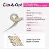 image:imageREECHO Clip in Braid Hair Extensions for Women 16 Boho Dreadlock Clip in Braids with Beads amp Charms 2PCS Handmade Synthetic Braided Hairpieces for Cosplay Daily Styling Dark Brown MixLight Blonde to Grey