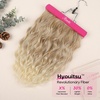 image:imageREECHO Clip in Hair Extensions 4PCS Hair Extensions 14 Short Wavy Invisible Lace Weft Natural Soft Hairpieces for Women  Light Brown with Blonde HighlightsDark Blonde with Light Ends