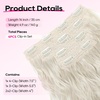 image:imageREECHO Clip in Hair Extensions 4PCS Hair Extensions 14 Short Wavy Invisible Lace Weft Natural Soft Hairpieces for Women  Light Brown with Blonde HighlightsPlatinum Blonde