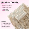 image:imageREECHO Clip in Hair Extensions 4PCS Hair Extensions 14 Short Wavy Invisible Lace Weft Natural Soft Hairpieces for Women  Light Brown with Blonde HighlightsAsh Blonde with Highlights