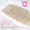image:imageREECHO Clip in Hair Extensions 5PCS 24 Beach Wavy Invisible Lace WeftsBlonde