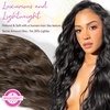 image:imageREECHO Clip in Hair Extensions 5PCS 24 Beach Wavy Invisible Lace WeftsChestnut Brown