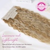 image:imageREECHO Clip in Hair Extensions 5PCS 24 Beach Wavy Invisible Lace WeftsDark Blonde with Highlights