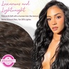 image:imageREECHO Clip in Hair Extensions 5PCS 24 Beach Wavy Invisible Lace WeftsDark Chocolate Brown