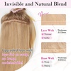 image:imageREECHO Clip in Hair Extensions 5PCS 24 Beach Wavy Invisible Lace WeftsNatural Blonde