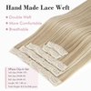 image:imageREECHO Clip in Hair Extensions Hair Extensions Thick Long Lace Weft Lightweight Synthetic Hairpieces for Women 24 Inch240 GramPack of 5 Chocolate Brown with Golden Blonde HighlightsAsh Brown with Blonde Highlights