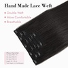 image:imageREECHO Clip in Hair Extensions Hair Extensions Thick Long Lace Weft Lightweight Synthetic Hairpieces for Women 24 Inch240 GramPack of 5 Chocolate Brown with Golden Blonde HighlightsBlack Brown