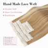 image:imageREECHO Clip in Hair Extensions Hair Extensions Thick Long Lace Weft Lightweight Synthetic Hairpieces for Women 24 Inch240 GramPack of 5 Chocolate Brown with Golden Blonde HighlightsDark Blonde with Highlights