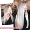 image:imageREECHO Clip in Hair Extensions Hair Extensions Thick Long Lace Weft Lightweight Synthetic Hairpieces for Women 24 Inch240 GramPack of 5 Chocolate Brown with Golden Blonde HighlightsBlack