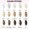 image:imageREECHO Clip in Hair Volumizer 2PCS 12 inch Short Thick Clip in Hairpieces Adding Extra Volume Hair Extensions for Women  Dark Brown with HighlightsChestnut Brown